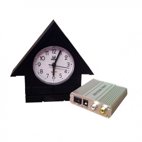 Horloge maisonnette caméra de surveillance avec récepteur (sans fil)