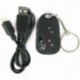 Porte-clés avec caméra espion gris noir